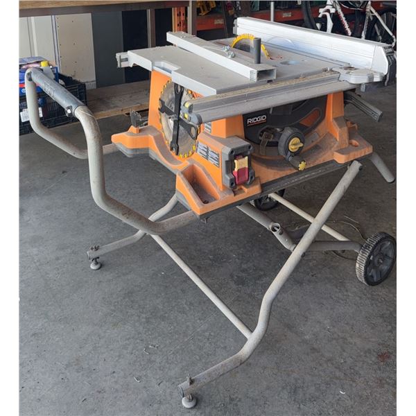 Ridgid R45101 10-Inch Table Saw with Rolling Stand
