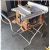 Image 2 : Ridgid R45101 10-Inch Table Saw with Rolling Stand