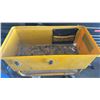 Image 2 : Yellow Utility Cart with Rubber Wheels and Mounted Power Strip