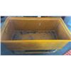 Image 2 : Large Yellow Commercial Plastic Utility Cart on Casters