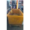 Image 3 : Large Yellow Commercial Plastic Utility Cart on Casters