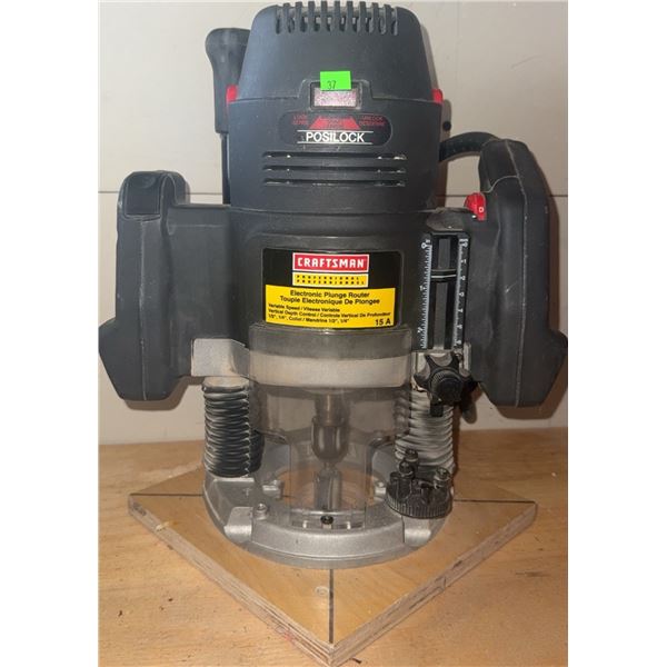 Craftsman Professional 15A Electronic Plunge Router Model 315.264070