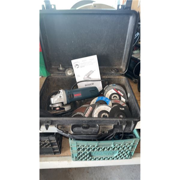 Bosch 1375A Angle Grinder with Case and Accessories