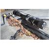 Image 4 : Compound Crossbow with Camouflage Stock, Scope, Crank, Monopod Stand, and Arrows