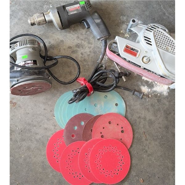 Porter-Cable Quicksand Orbital Sander, Skil 594CE Belt Sander, and more