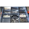 Image 10 : Three Metal Drawer Storage Cabinets with Assorted Hardware