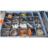 Image 13 : Three Metal Drawer Storage Cabinets with Assorted Hardware