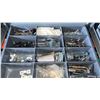 Image 14 : Three Metal Drawer Storage Cabinets with Assorted Hardware