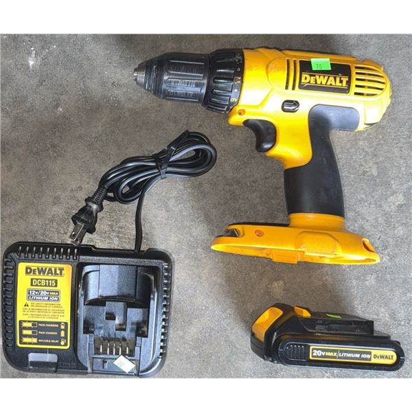 DeWALT 20V Max Cordless Drill Driver with Battery and Charger