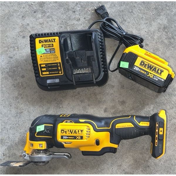 DeWalt DCS355 20V MAX XR Brushless Oscillating Multi-Tool with Battery and Charger