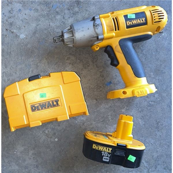 DeWalt 18V Cordless Impact Wrench with XRP Battery and Case