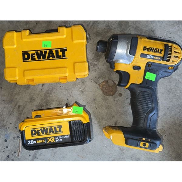 DEWALT 20V MAX Impact Driver Kit with Battery, Charger, and Bit Set