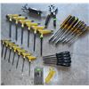Image 1 : Hand Tool Lot Including Snap-on T-Handle Hex Keys, Screwdrivers, and Punches