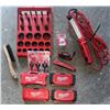 Image 1 : Milwaukee Drill Bit Sets, Hole Dozer, Shockwave Sockets, Hand Tools, and Light Assortment