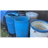 Image 3 : Six Outdoor Plastic and Metal Barrels with Valves and Lids