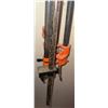 Image 4 : Five Heavy-Duty Metal Pipe Clamps for Woodworking