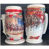 Image 11 : 10 Collectable Budweiser Holiday Steins and Beer Mugs