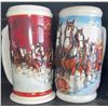 Image 5 : 10 Collectable Budweiser Holiday Steins and Beer Mugs