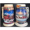 Image 9 : 10 Collectable Budweiser Holiday Steins and Beer Mugs
