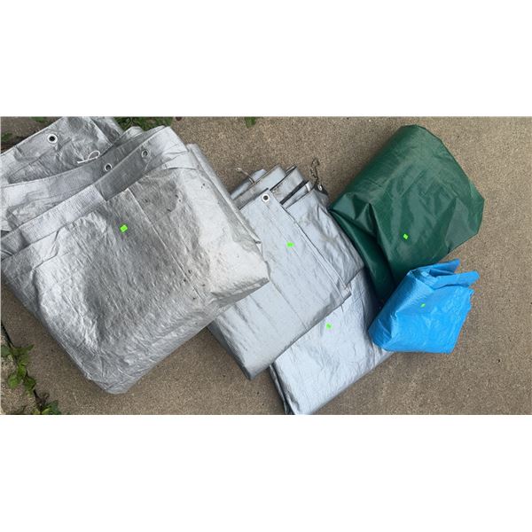 Polyethylene Tarps in Various Colours and Sizes