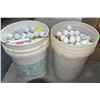 Image 3 : Golf Travel Bag, Two Buckets of Golf Balls, Ball Retriever