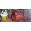 Image 1 : Gas Cans, Propane Tanks, Heavy Duty Extension Cables and Wooden Table Tops
