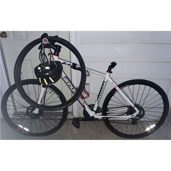 Cannondale CAADX Aluminum Cyclocross Bicycle with Extra Wheelset and Helmet