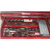 Image 5 : Red Metal Tool Chest with Assorted Hand Tools and Accessories