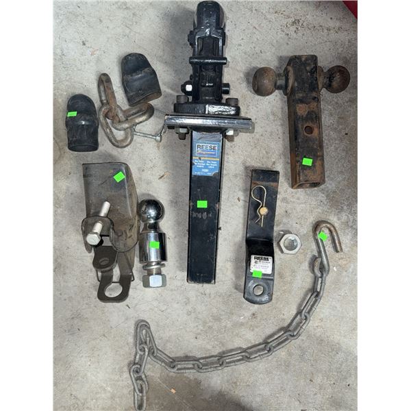 Trailer Hitch Parts Including Reese Dual Ball Mount