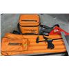 Image 2 : Carpentry Lot with Irwin Quick-Grip Clamps, Johnson Tool Bags, and Squares