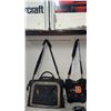 Image 1 : 2 Tool Bags with Shoulder Straps and Stanley 25' Tape Measure