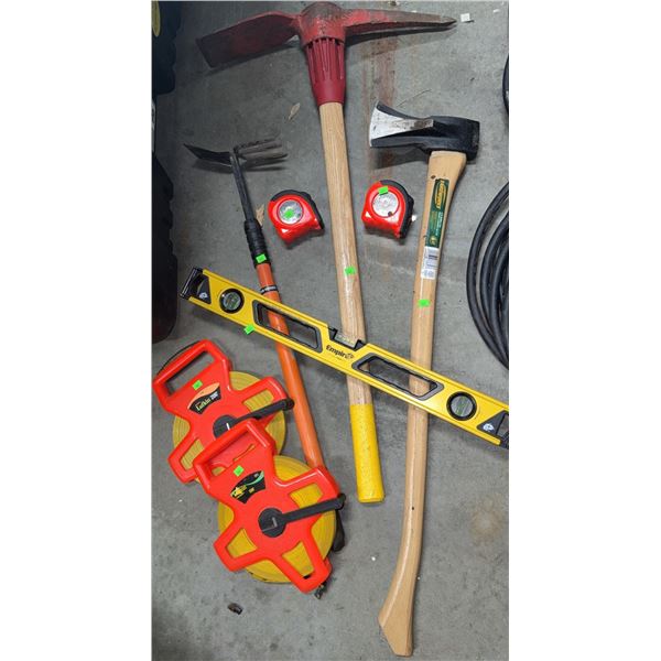 Measuring Tools and Hand Tools Including Lufkin, Empire