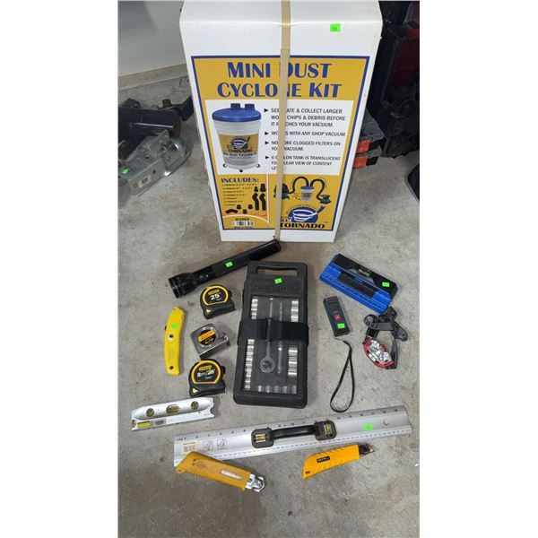 Workshop Tool Lot Including Mini Dust Cyclone Kit, and more
