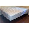 Image 1 : Queen Size Mattress with Metal Frame and Five-Shelf Wooden Ladder Bookcase