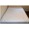 Image 2 : Queen Size Mattress with Metal Frame and Five-Shelf Wooden Ladder Bookcase