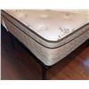 Image 4 : Queen Size Mattress with Metal Frame and Five-Shelf Wooden Ladder Bookcase