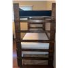 Image 3 : Heavy Duty Wooden Bunk Bed with Built-in Ladder and Twin Mattresses