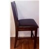 Image 4 : Counter-Height Wood Dining Table with Four Faux Leather Chairs