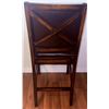 Image 5 : Counter-Height Wood Dining Table with Four Faux Leather Chairs