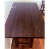Image 9 : Counter-Height Wood Dining Table with Four Faux Leather Chairs