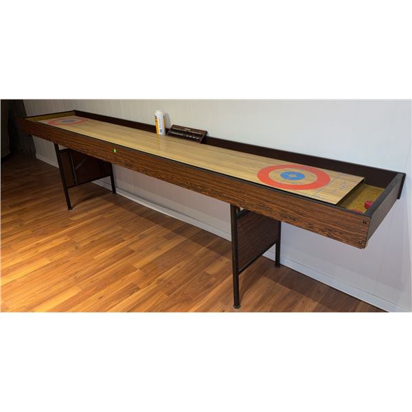 Bobwood Shuffleboard Table with Scoreboard and Accessories