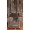Image 1 : Padded Fabric Recliner Armchair with Lever Recline Mechanism