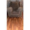 Image 2 : Padded Fabric Recliner Armchair with Lever Recline Mechanism