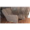 Image 4 : Padded Fabric Recliner Armchair with Lever Recline Mechanism