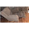 Image 5 : Padded Fabric Recliner Armchair with Lever Recline Mechanism
