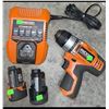 Image 4 : Ridgid 12V Lithium-Ion Cordless Drill Kit with Charger and 2 Batteries