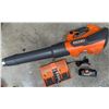 Image 1 : RIDGID 18V R01601WM Cordless Leaf Blower with Battery and Dual Charger