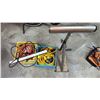 Image 1 : Extension Cords, Power Strip, and Industrial Stand