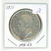 Image 1 : 1951 Canada Silver Dollar - MS63