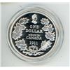 Image 1 : 2006 Cook Islands $1 Tribute to Canada 1911 Dollar Silver Plated Coin Proof